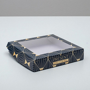 Коробка складная «Present», 20х20х4 см
